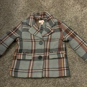 Plaid Coat, size 5, GB Girls